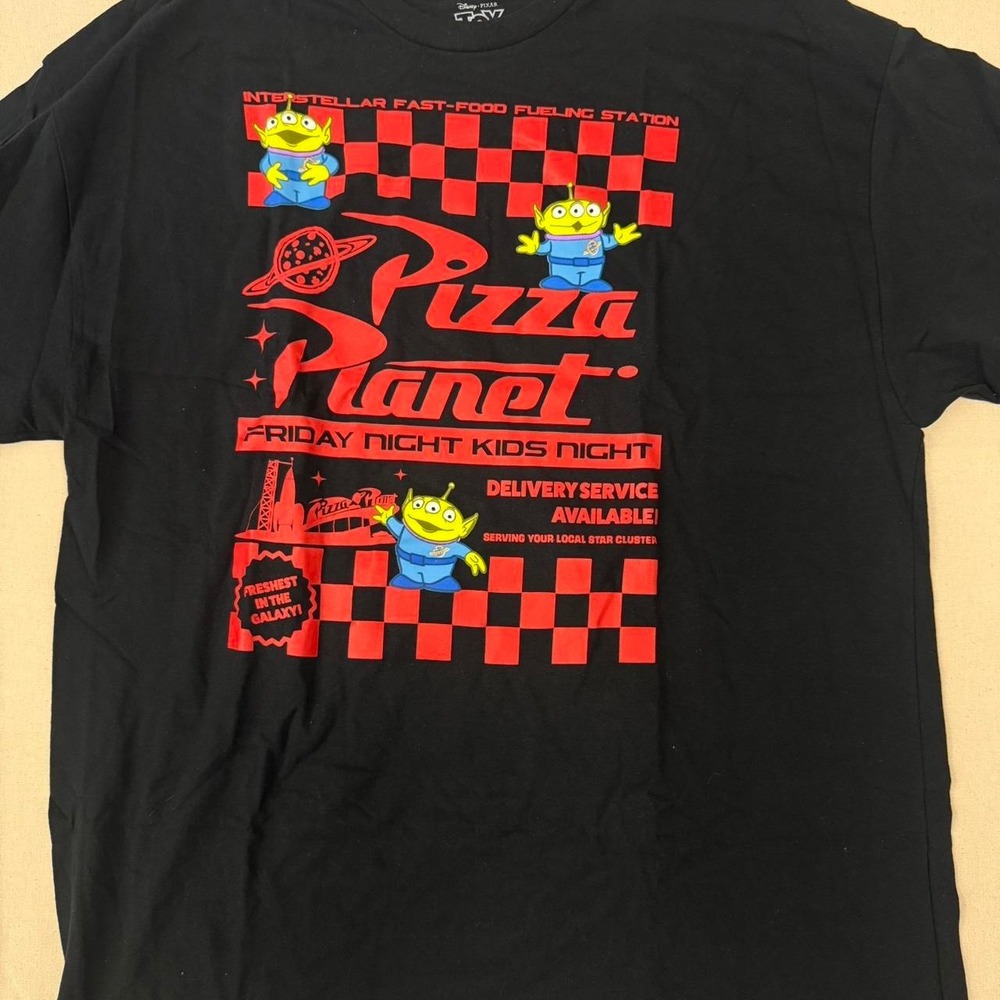 Disney Pixar Toy Story "Pizza Planet" graphic tee